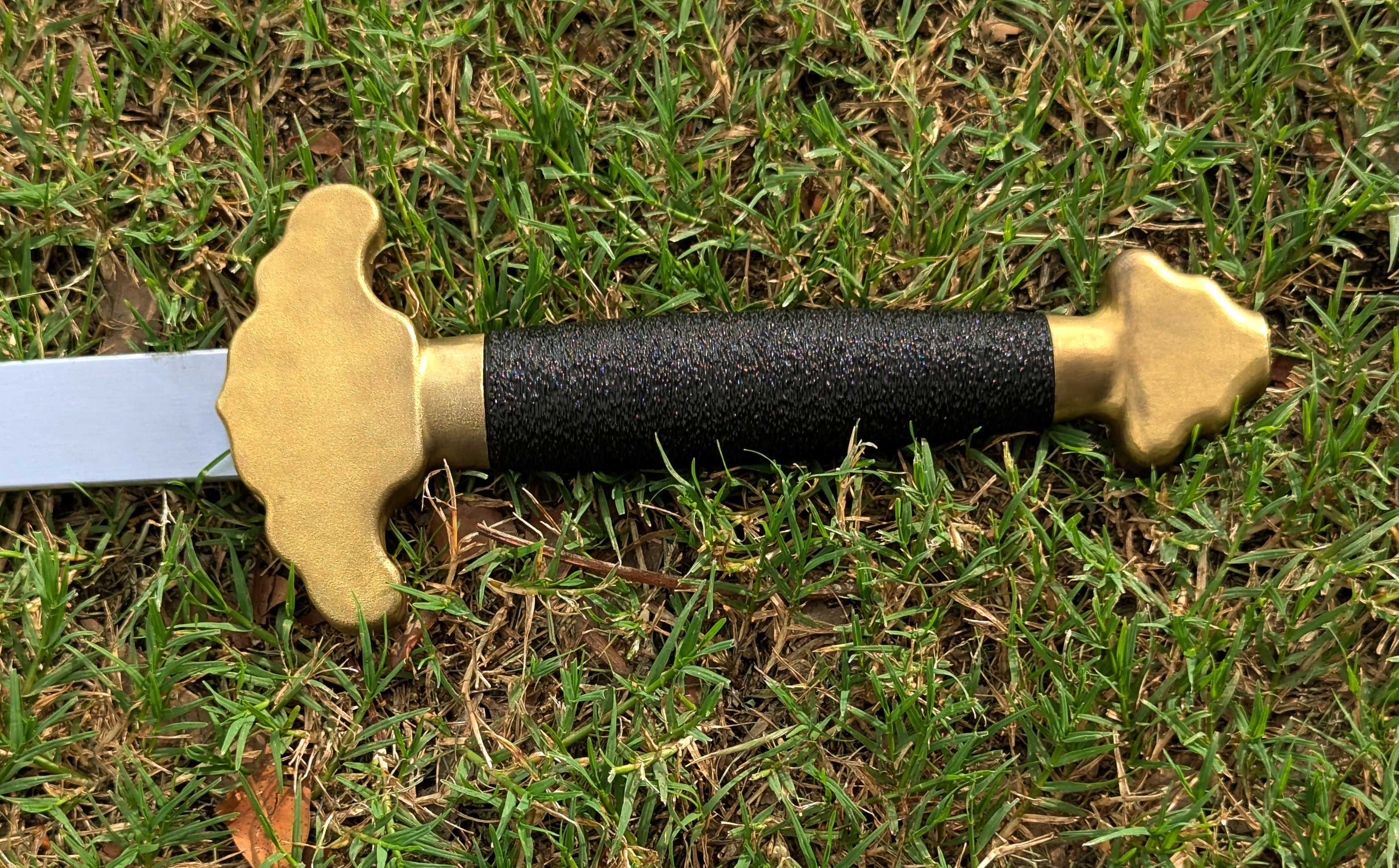 Castille Armory Sparring Jian Close up of the Grip