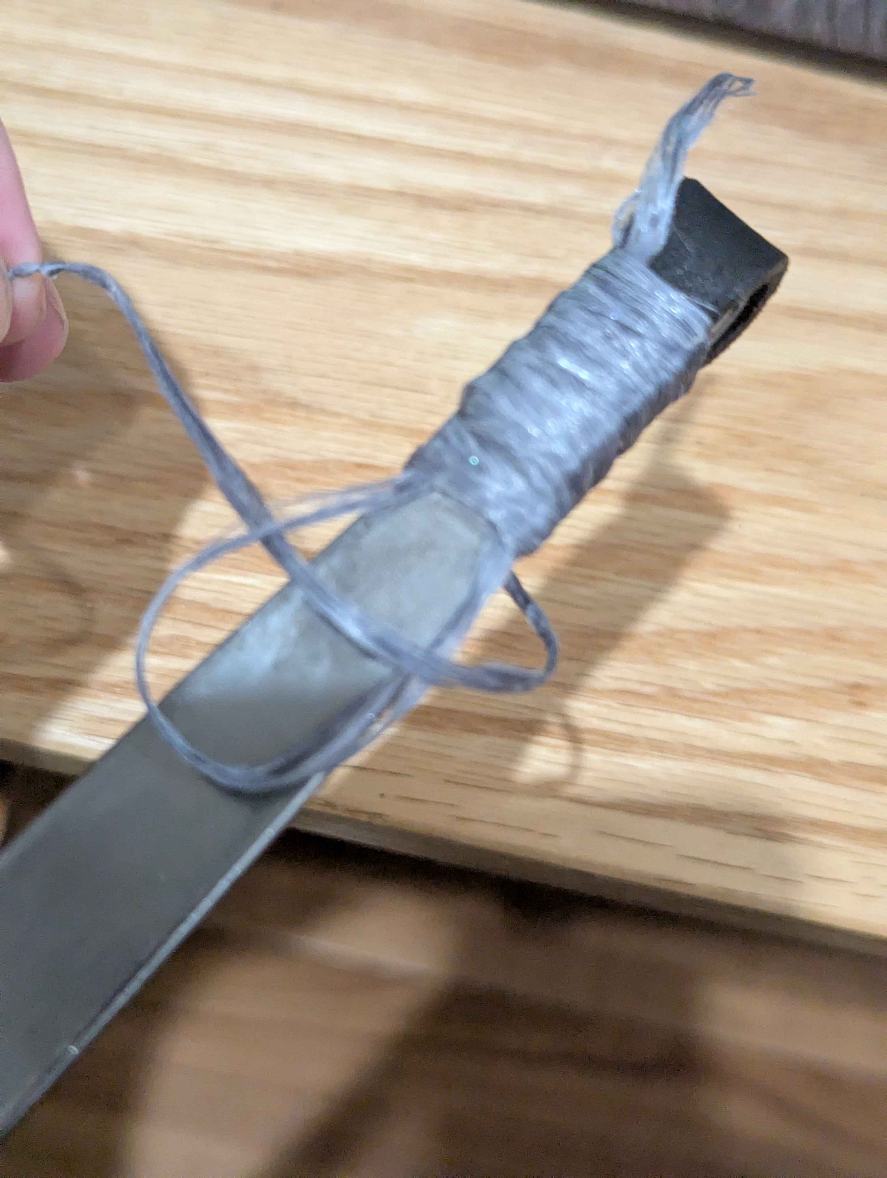 Finishing off the wrap